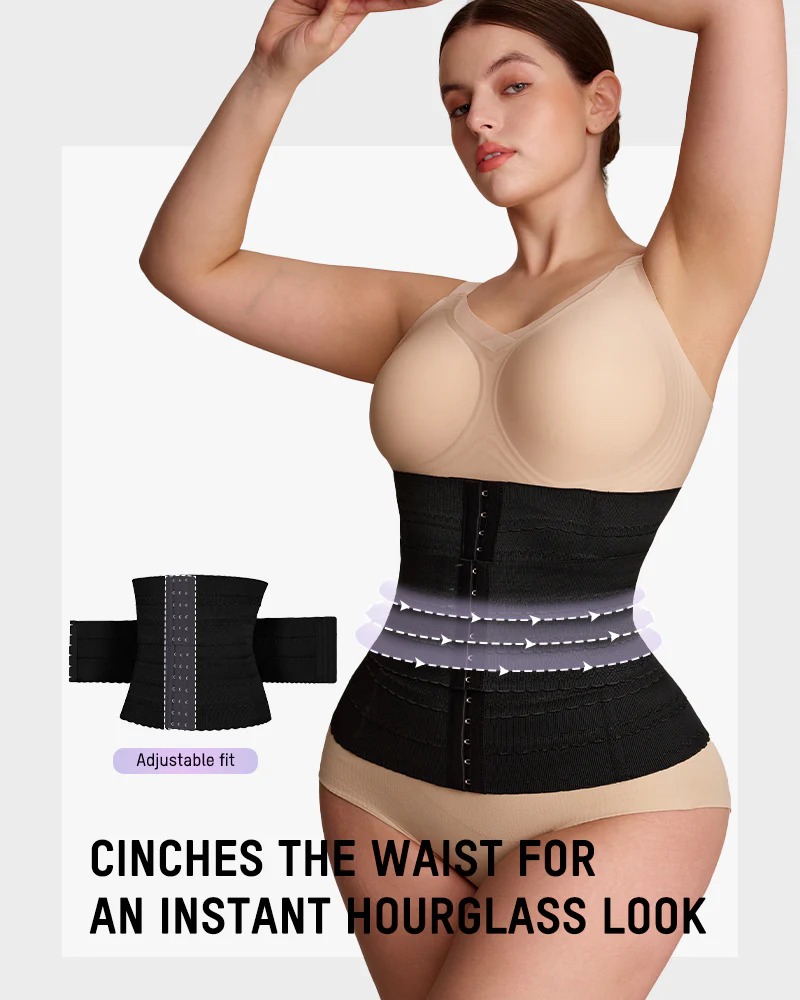 Segmented Waist Trainer Corset with Steel Bones