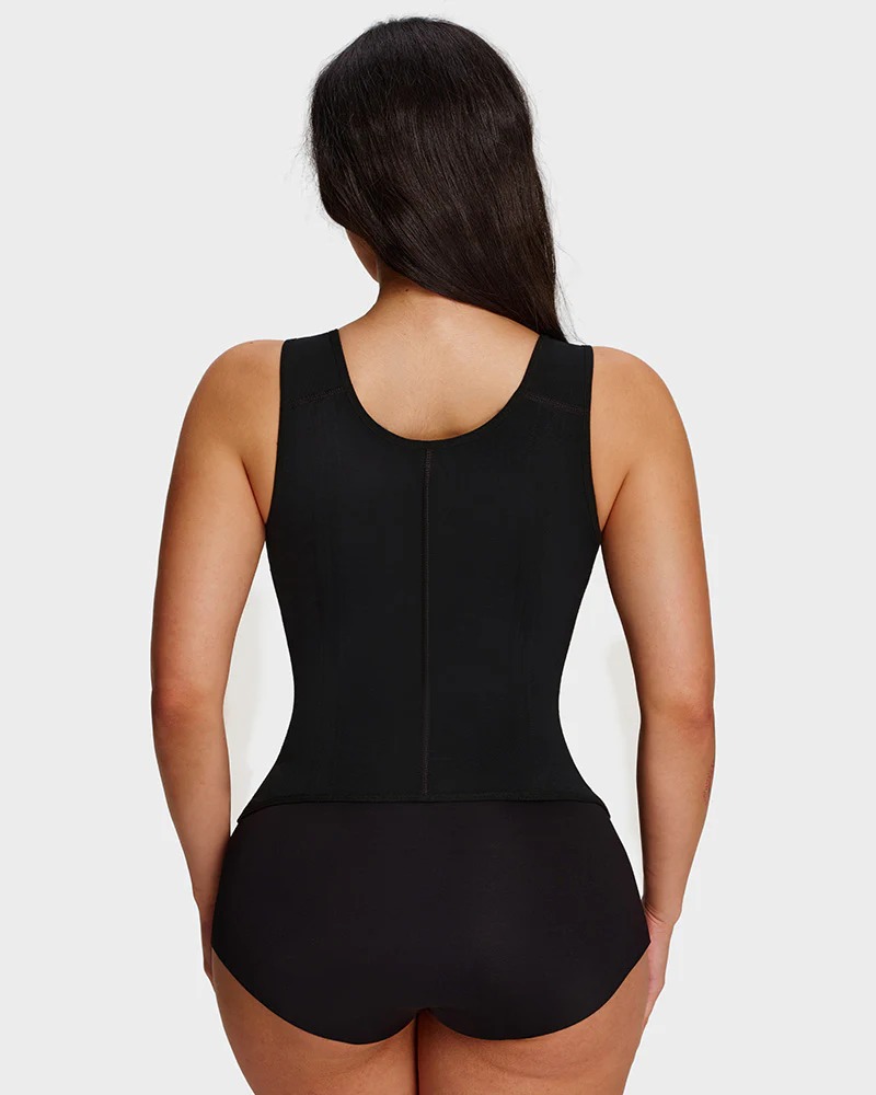 Double-Layer Tummy Control Waist Shaper Girdle With Bra