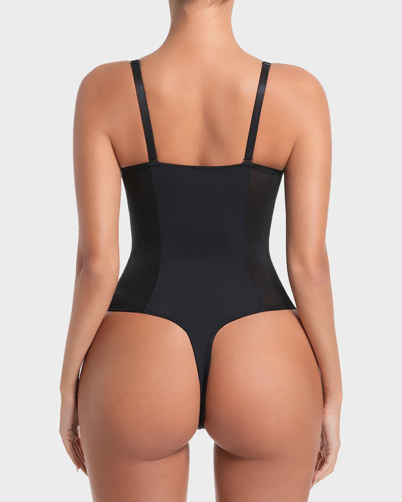 All-in-One Shaping Bodysuit with Thong – Tummy Control & Body Shaper