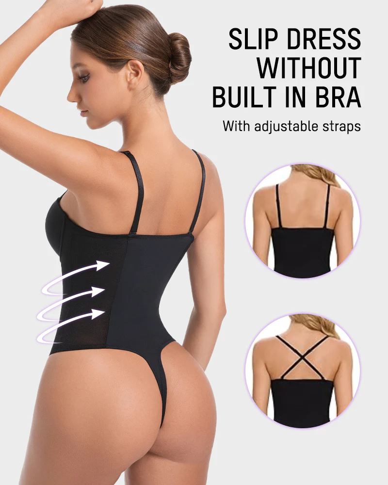 All-in-One Shaping Bodysuit with Thong – Tummy Control & Body Shaper