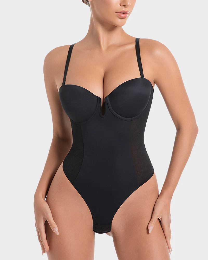 All-in-One Shaping Bodysuit with Thong – Tummy Control & Body Shaper