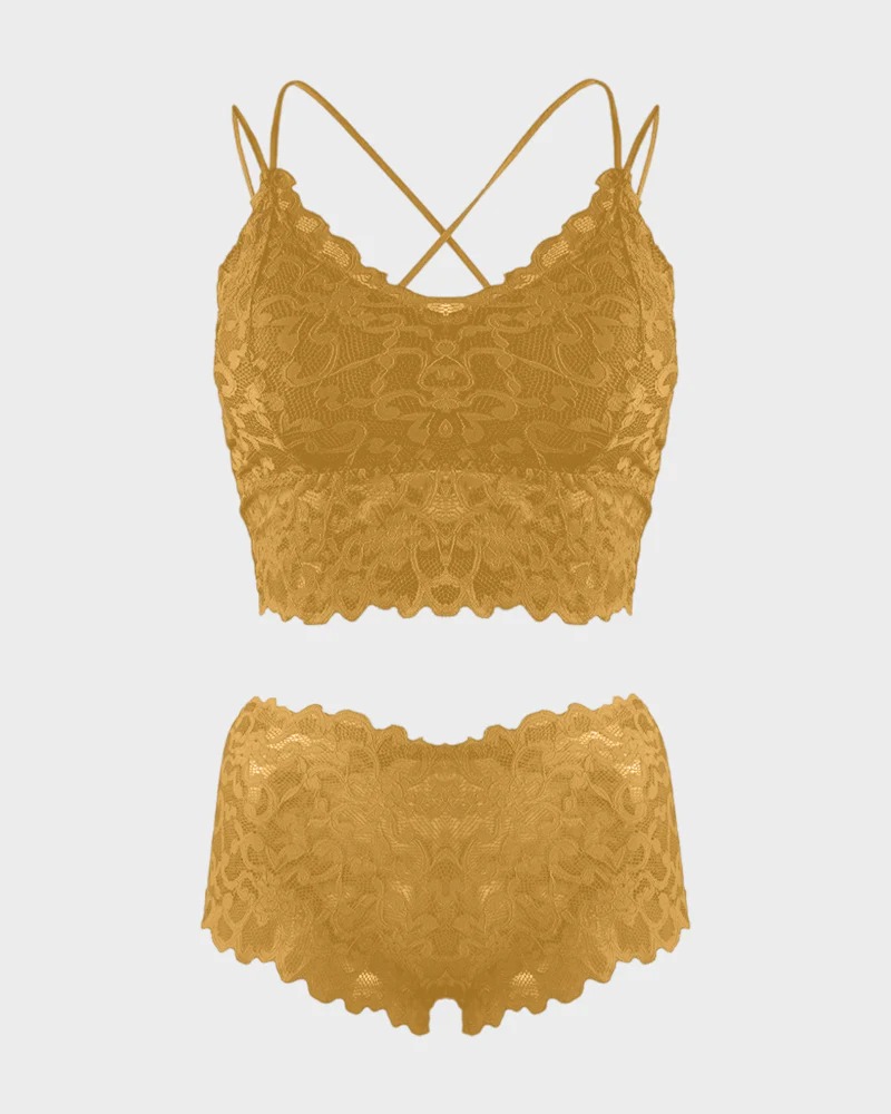 Romantic Lace Bralette & Panty Bundle