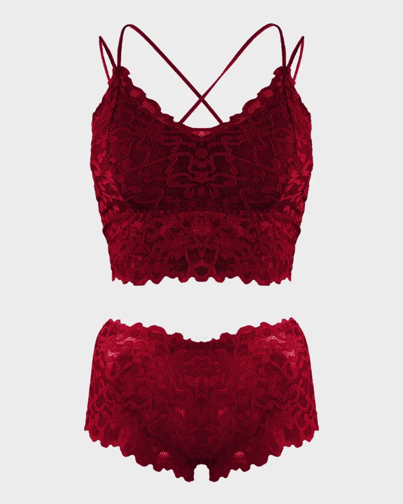 Romantic Lace Bralette & Panty Bundle