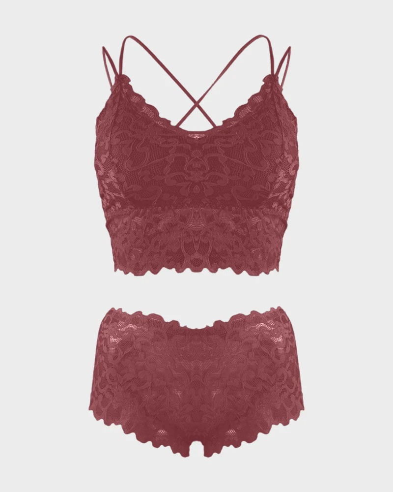 Romantic Lace Bralette & Panty Bundle