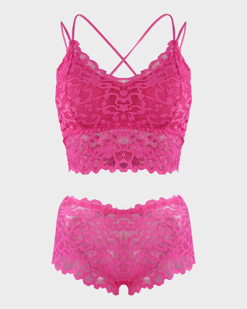 Romantic Lace Bralette & Panty Bundle