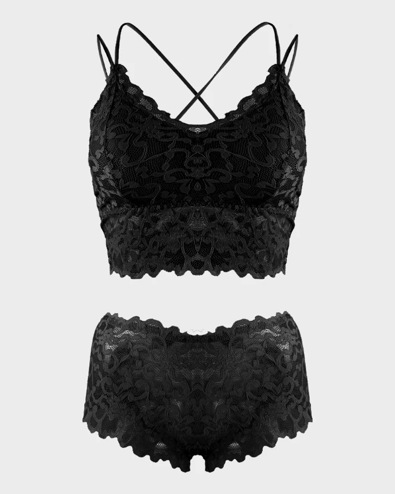 Romantic Lace Bralette & Panty Bundle