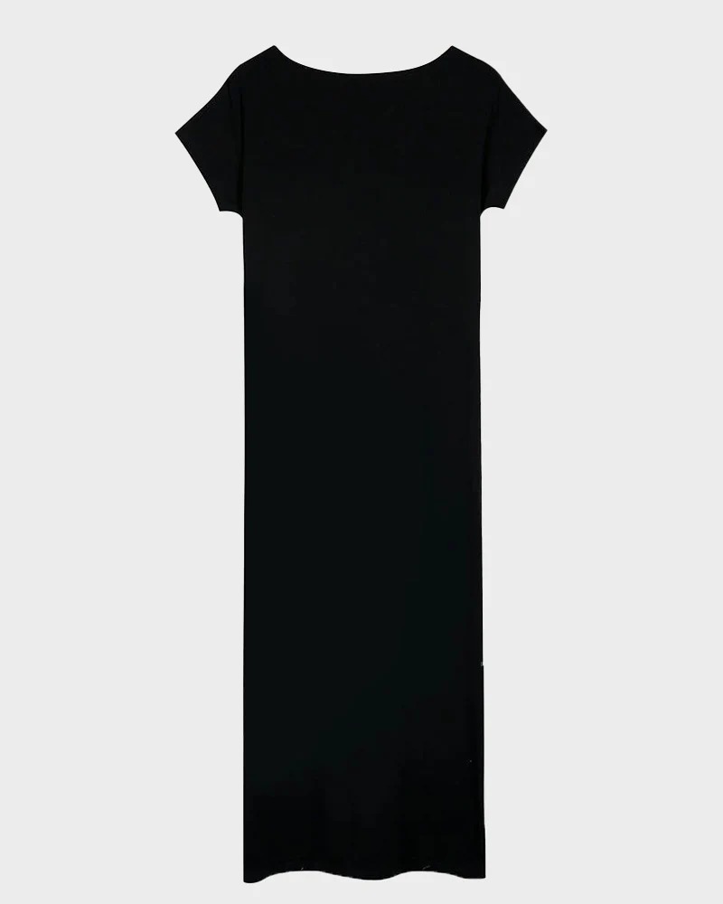 Off-Shoulder Batwing Sleeve Maxi Lounge Dress