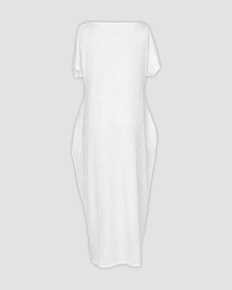 Off-Shoulder Batwing Sleeve Maxi Lounge Dress
