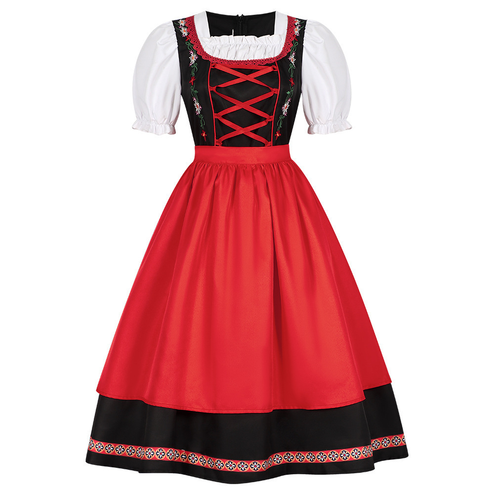 Rosalie Classic Red Bavarian Dirndl