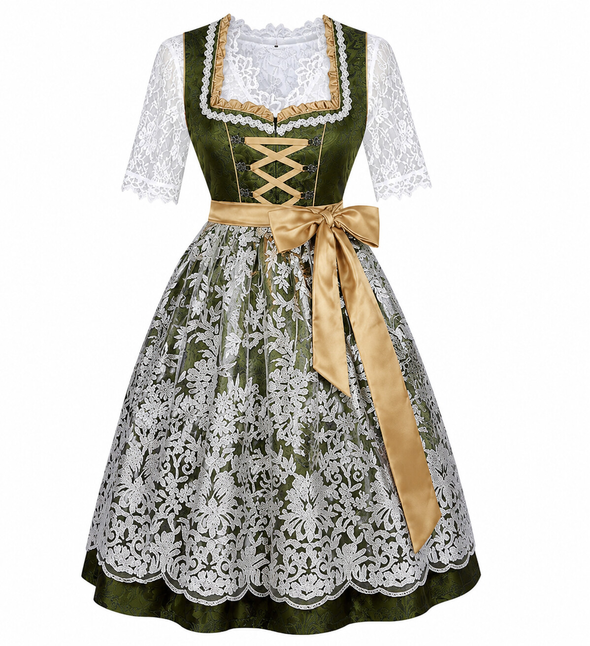 Bavarian Princess Lace Dirndl-Turn Every Oktoberfest Into Your Runway