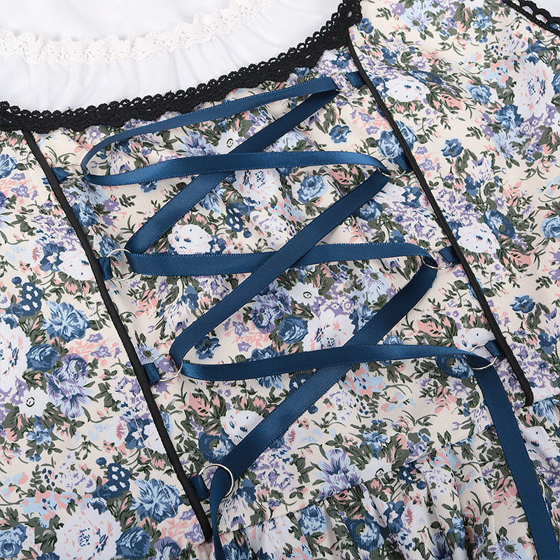 Rosalie Elegant Bavarian Princess Dirndl with Floral Bodice