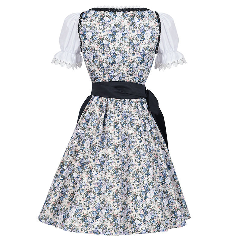 Rosalie Elegant Bavarian Princess Dirndl with Floral Bodice