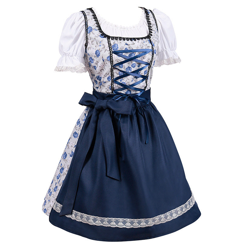 Rosalie Elegant Bavarian Princess Dirndl with Floral Bodic