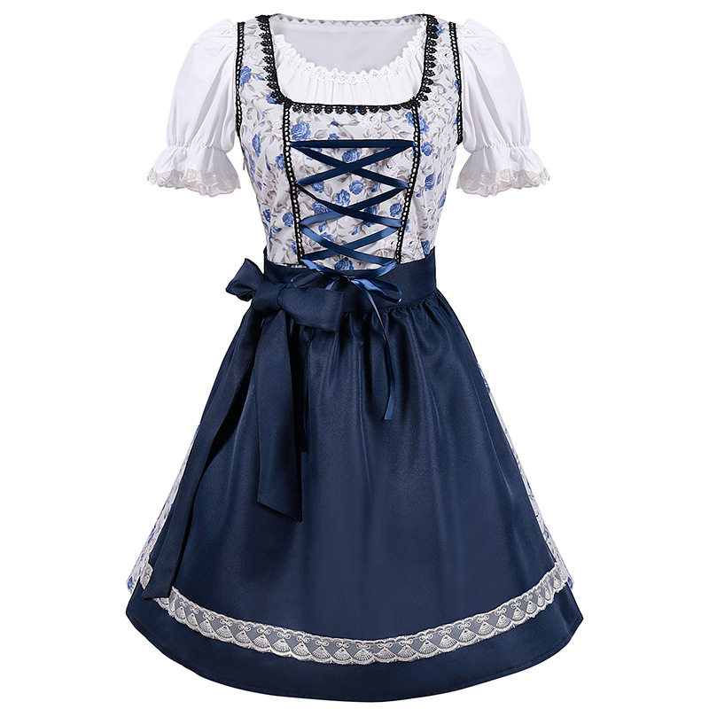 Rosalie Elegant Bavarian Princess Dirndl with Floral Bodic