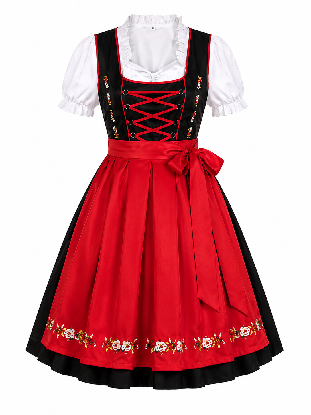 Rosalie Elegant Bavarian Princess Dirndl with Rose Embroidery