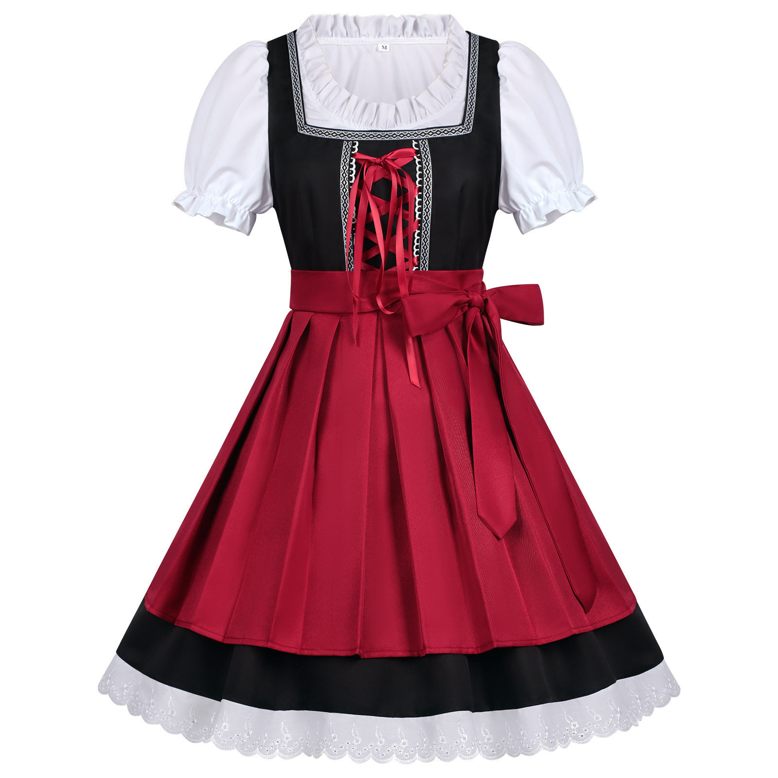 Elegant 3-Piece German Dirndl Dress | Oktoberfest Bavarian Beer Maid Costume