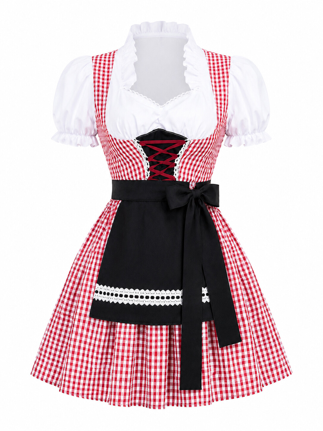 Bavarian Oktoberfest Costume for Women | Traditional German Beer Girl Dirndl Dress, Perfect for Carnival, Theme Parties & Stage Performance