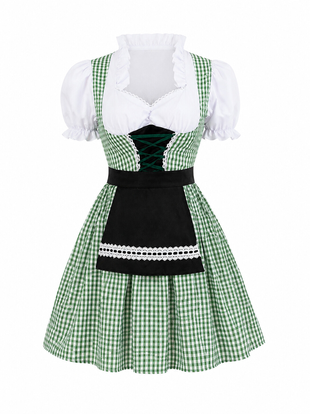 Authentic Bavarian Dirndl Dress | German Oktoberfest Beer Girl Costume