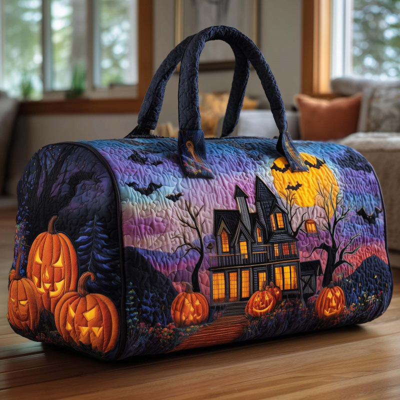 The Spooky Night Quilted Halloween Duffle