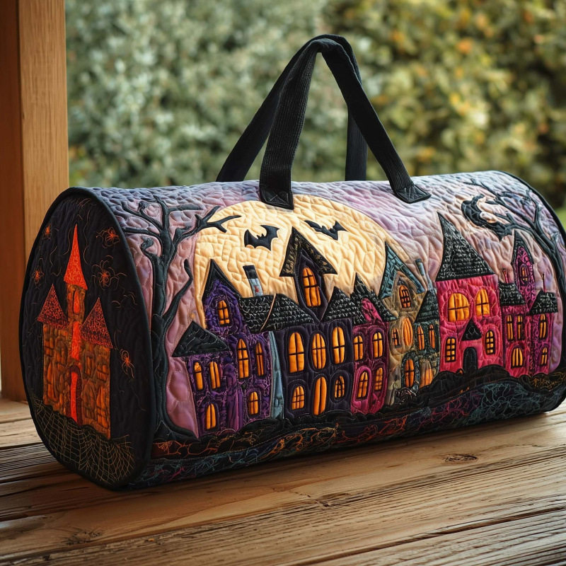 The Spooky Night Quilted Halloween Duffle
