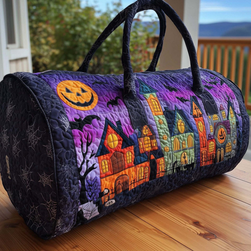 The Spooky Night Quilted Halloween Duffle
