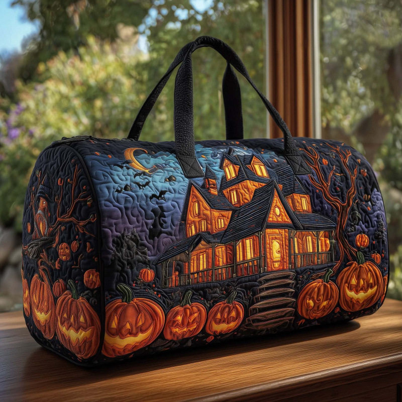 The Spooky Night Quilted Halloween Duffle