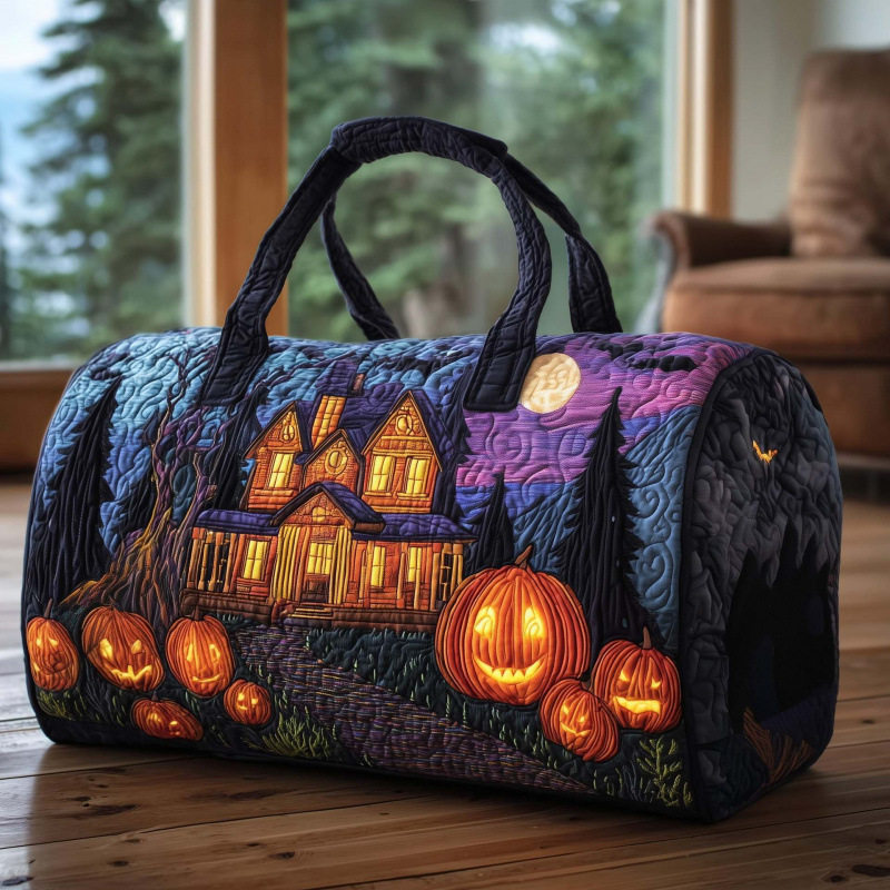 The Spooky Night Quilted Halloween Duffle