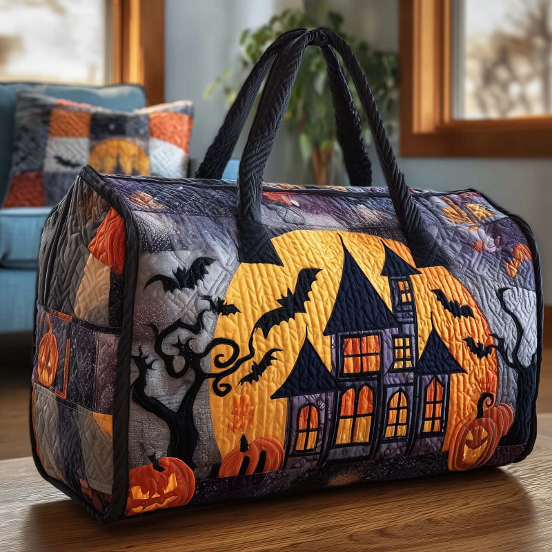 The Spooky Night Quilted Halloween Duffle