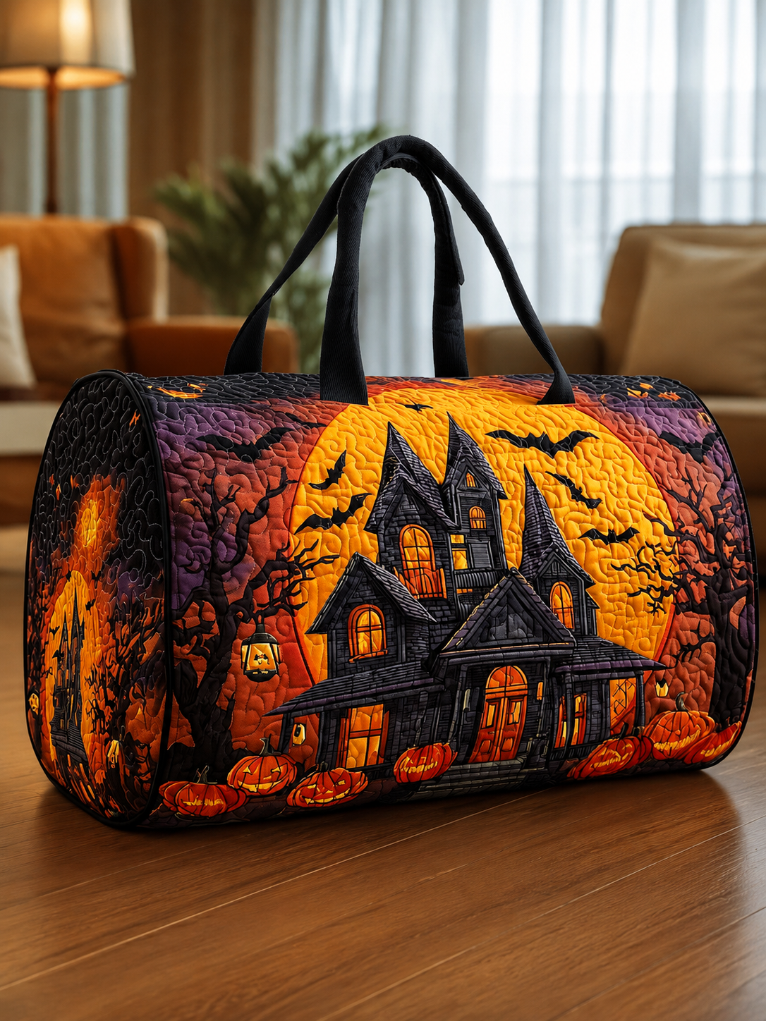 The Spooky Night Quilted Halloween Duffle