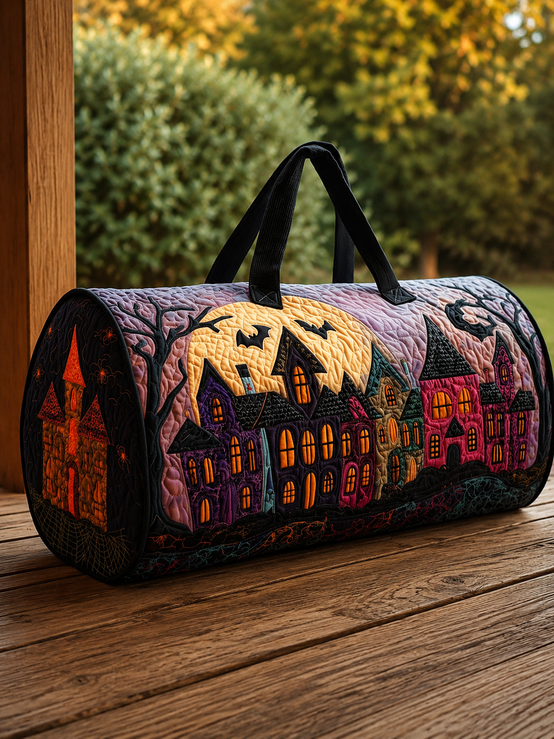 The Spooky Night Quilted Halloween Duffle