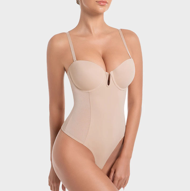 All-in-One Shaping Bodysuit with Thong – Tummy Control & Body Shaper