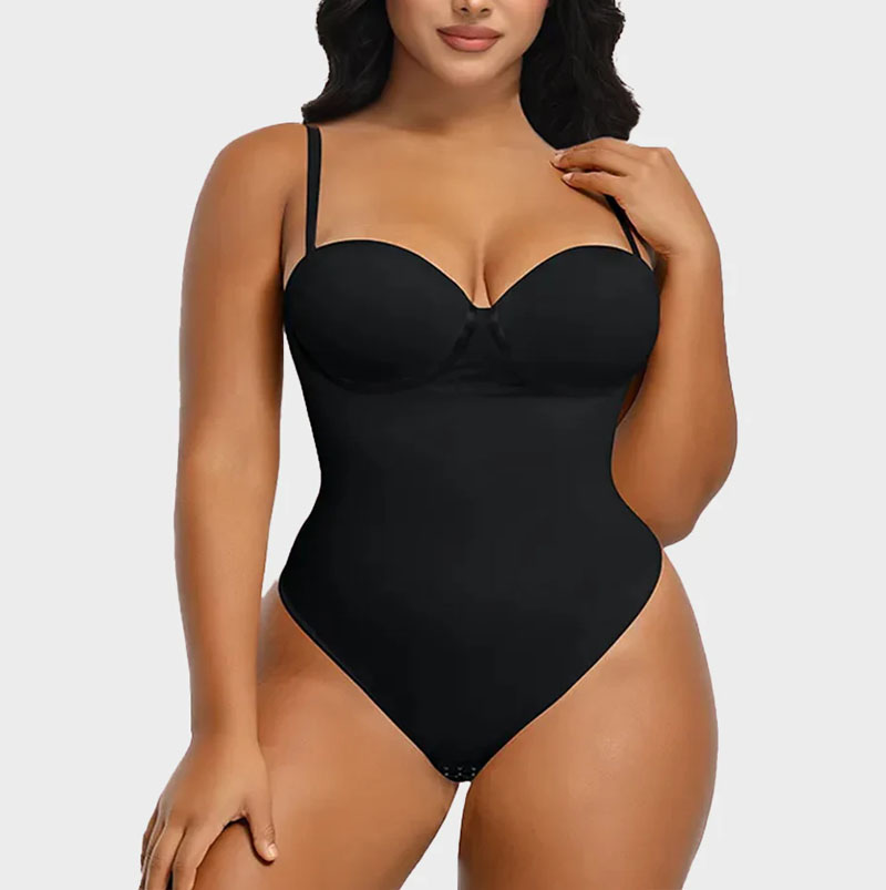 Back Lace-Up Seamless Shapewear Bodysuit