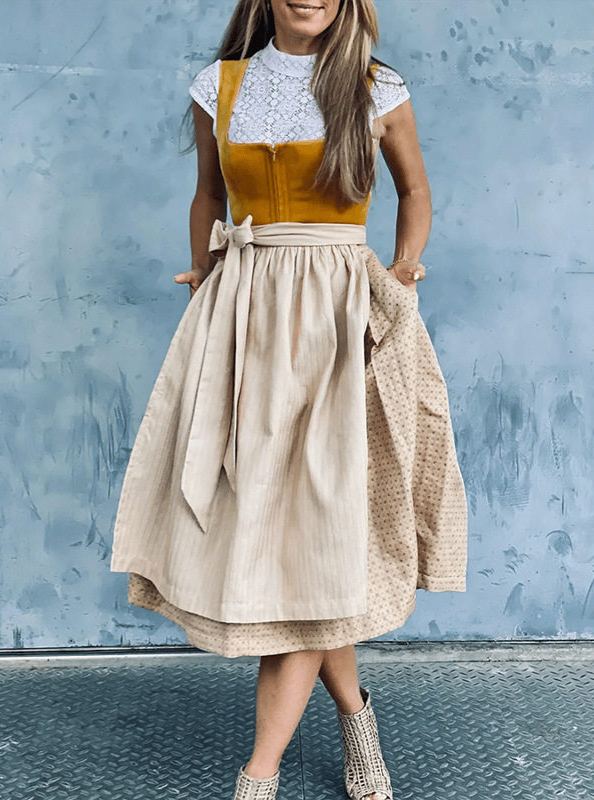 Oktoberfest Retro Beer Skirt Dress