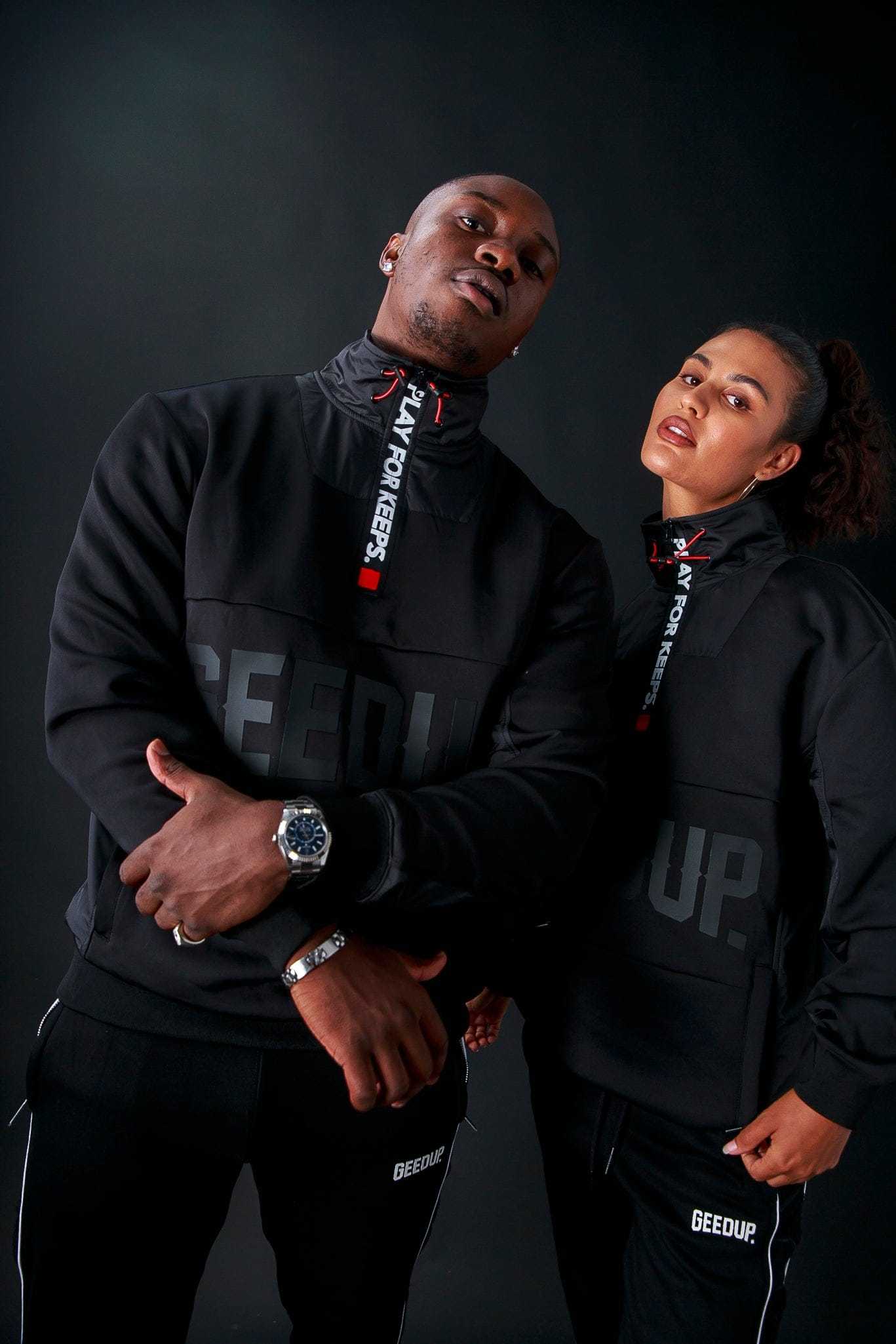 Geedup Core Logo Qtr Black Zip