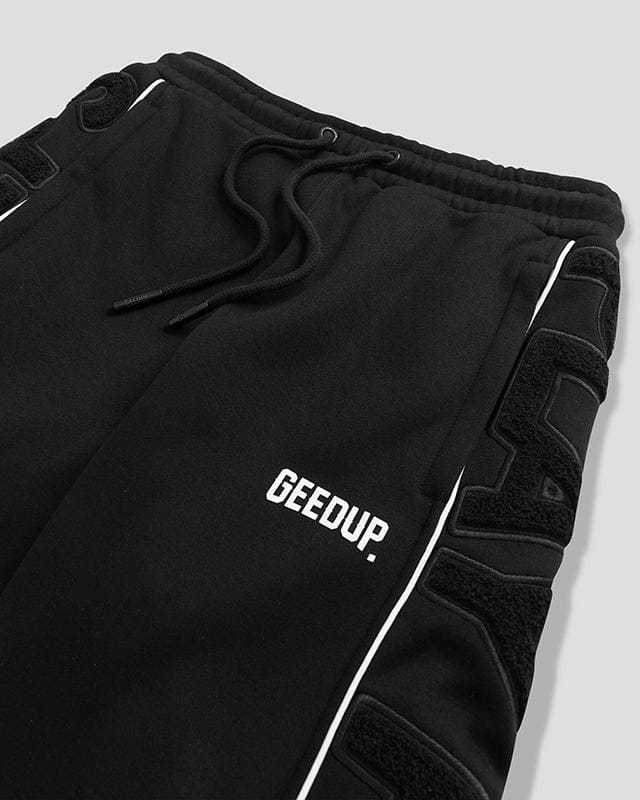 Geedup Play For Keeps Black/White Trackpants