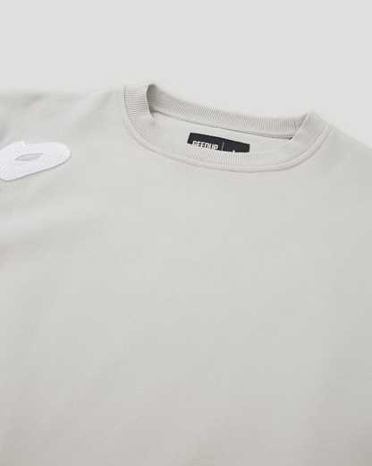 Geedup Grey Script Logo Crewneck
