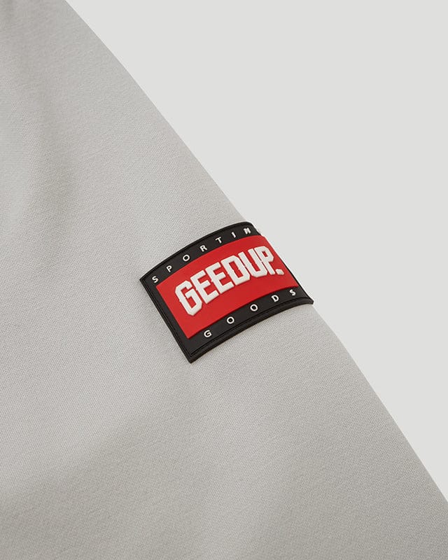 Geedup Grey Script Logo Crewneck