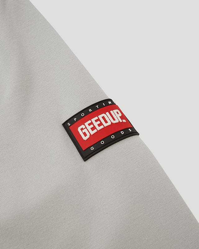 Geedup Grey Script Logo Crewneck