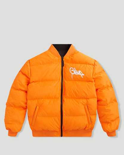 Geedup Team Logo/Handstyle Reversible Black/Orange Bomber