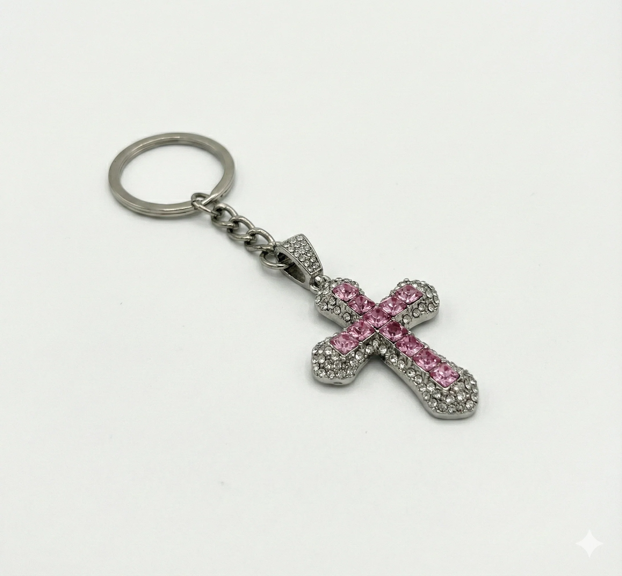 Iced Cross Charm