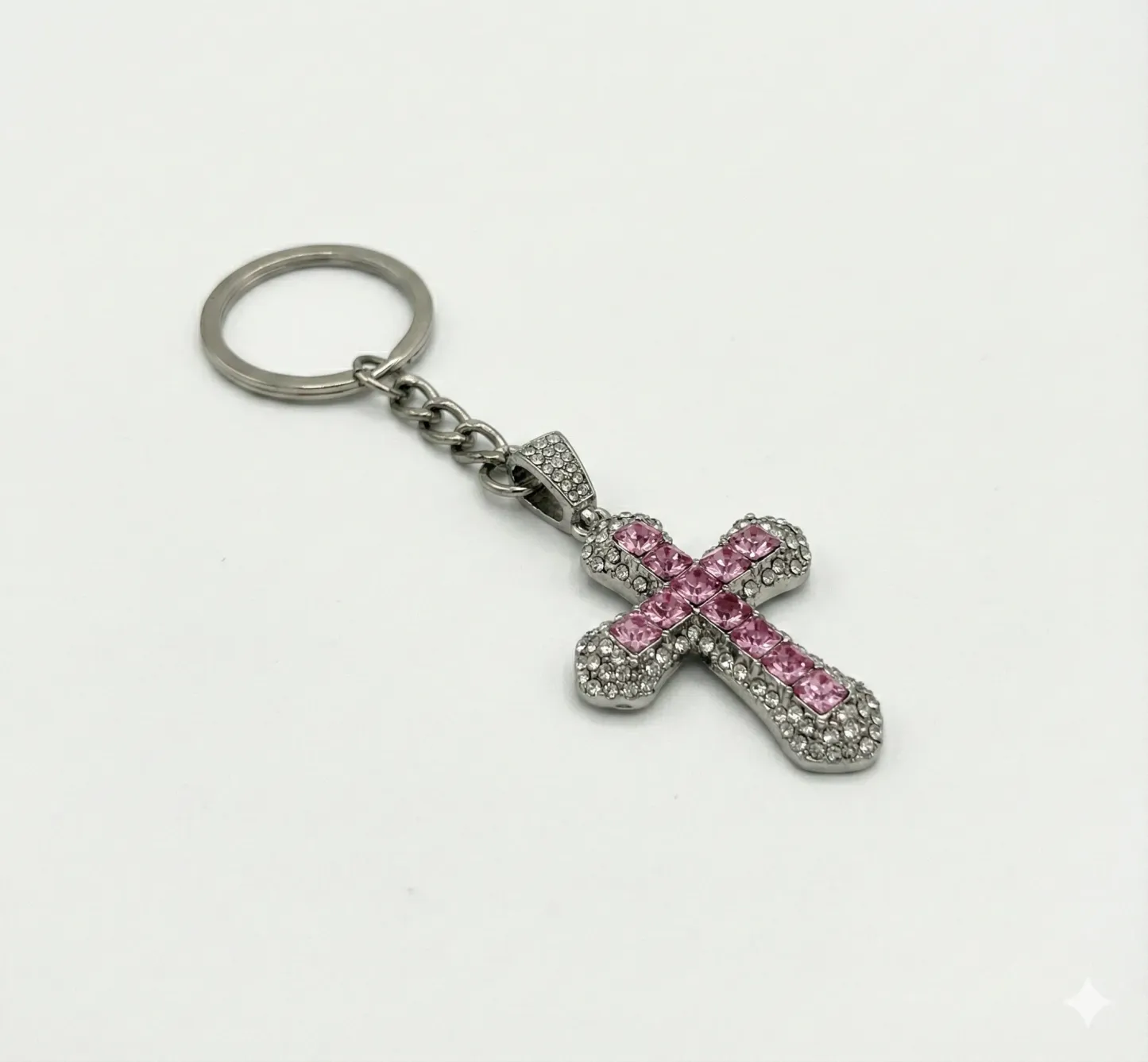 Iced Cross Charm