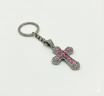 Iced Cross Charm