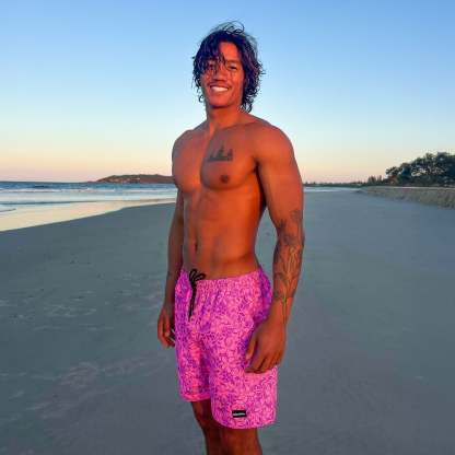 Men's Swim Trunks - Bubble Berry