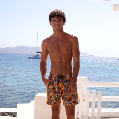 Men's Swim Trunks - Frangipani Fizz