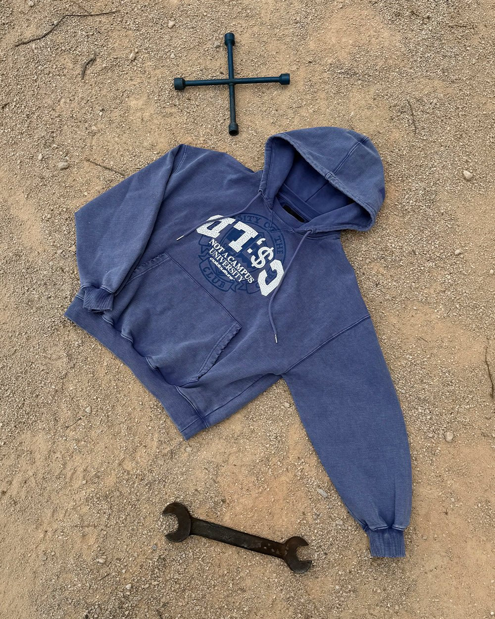 FIFTY - FIVE REASON HOODIE BLUE