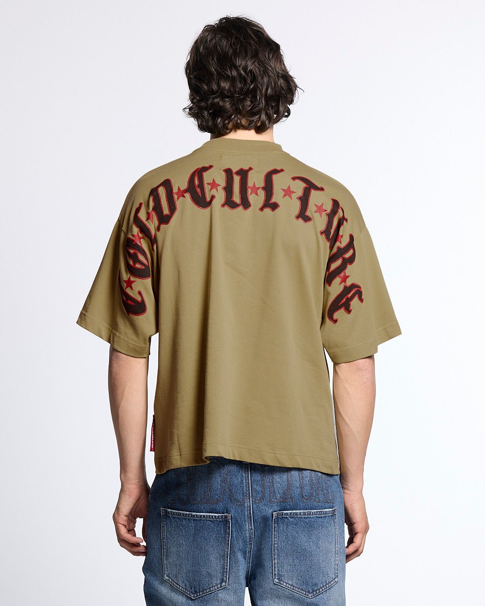 GOTHIC CURVED TEE GREEN