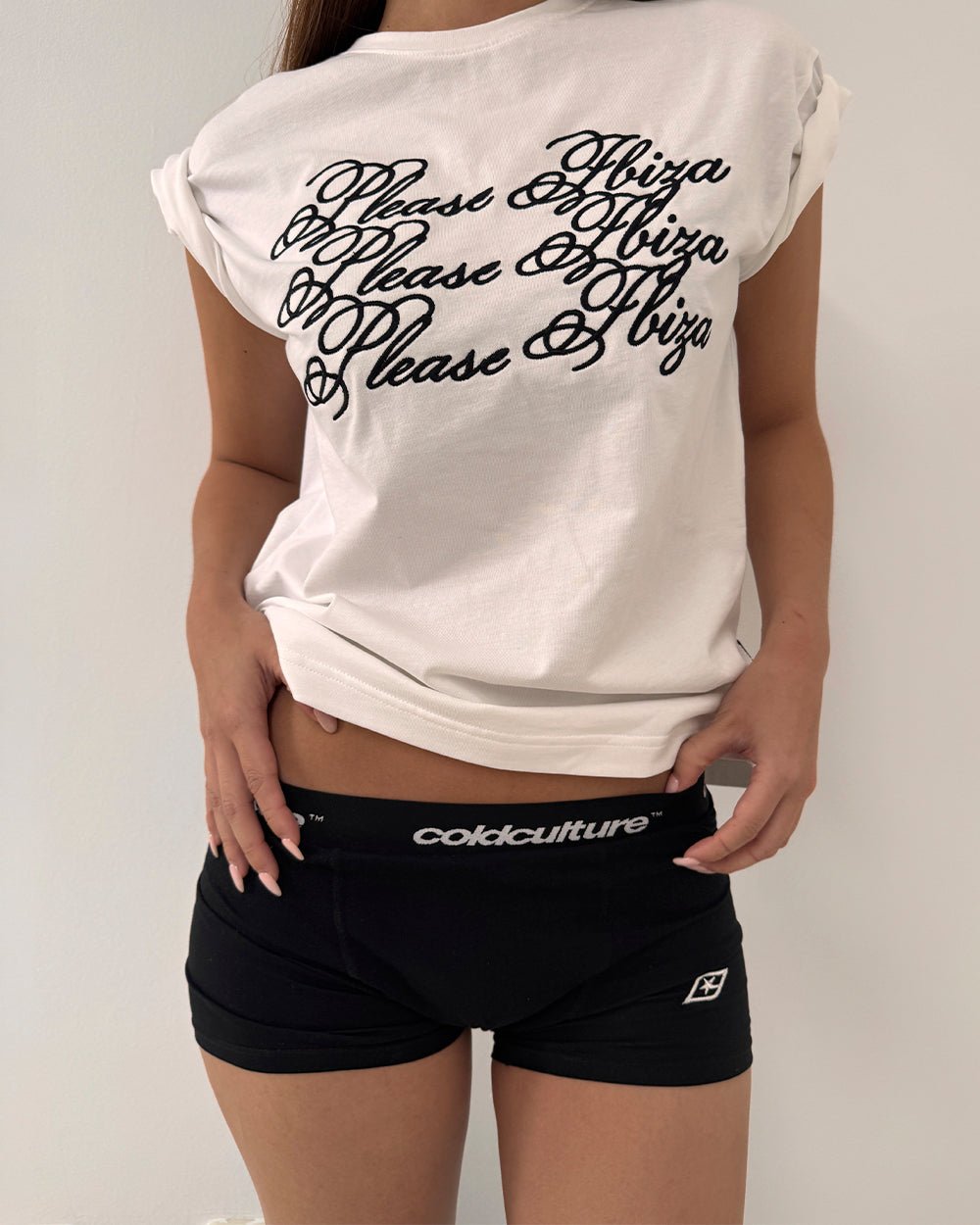 PLEASE IBIZA REGULAR TEE WHITE