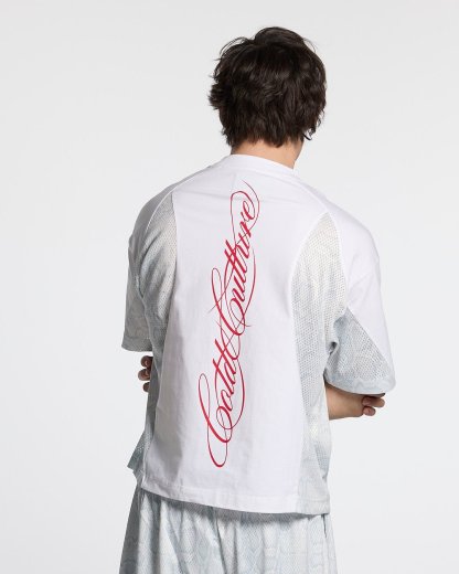 RIOT MESH TEE WHITE
