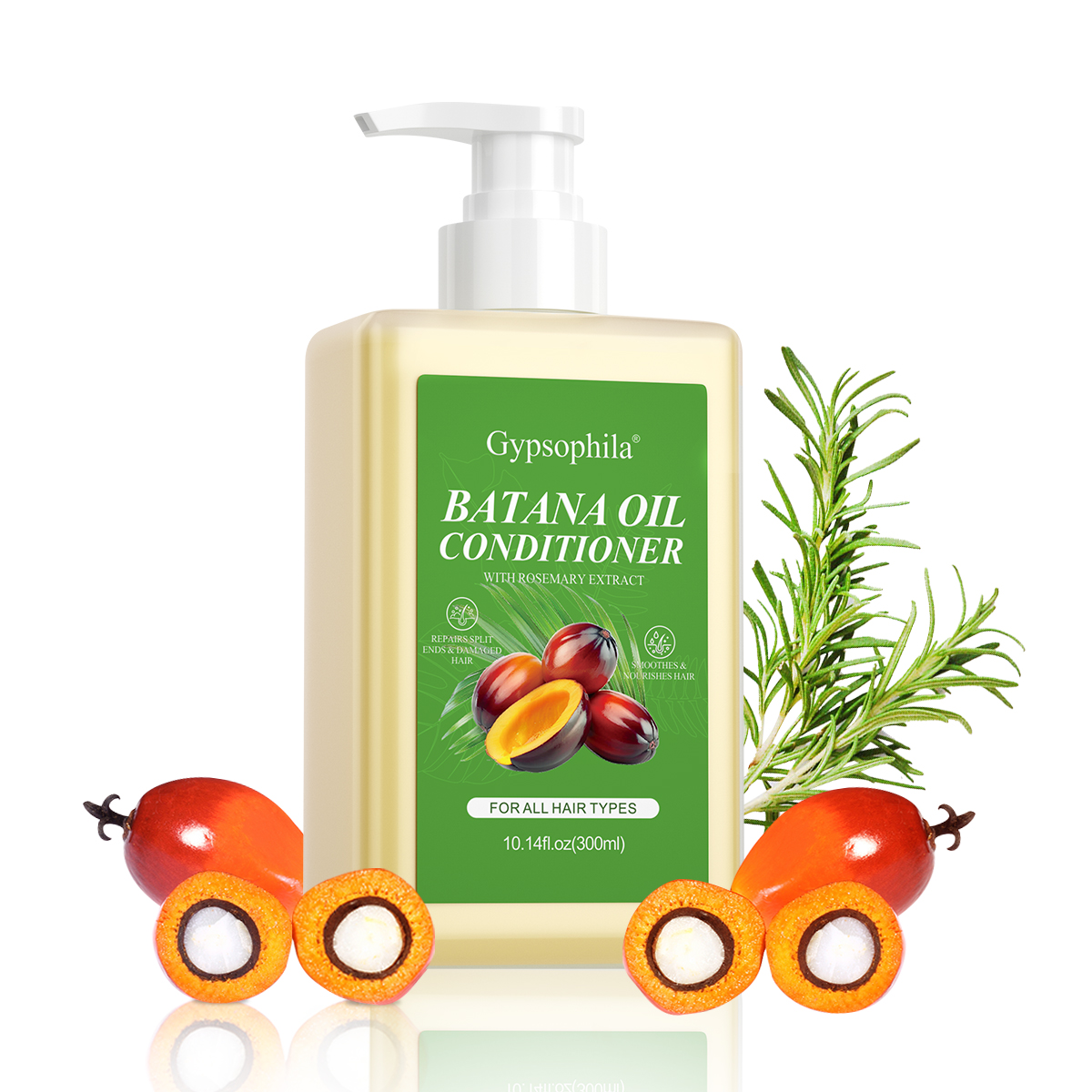 Gypsophila Batana Oil Conditioner 10.14 oz 300ml with Natural Extracts for Soft Silky Frizz-Free Hair Daily Haircare Contains Fatty Acids & Antioxidants