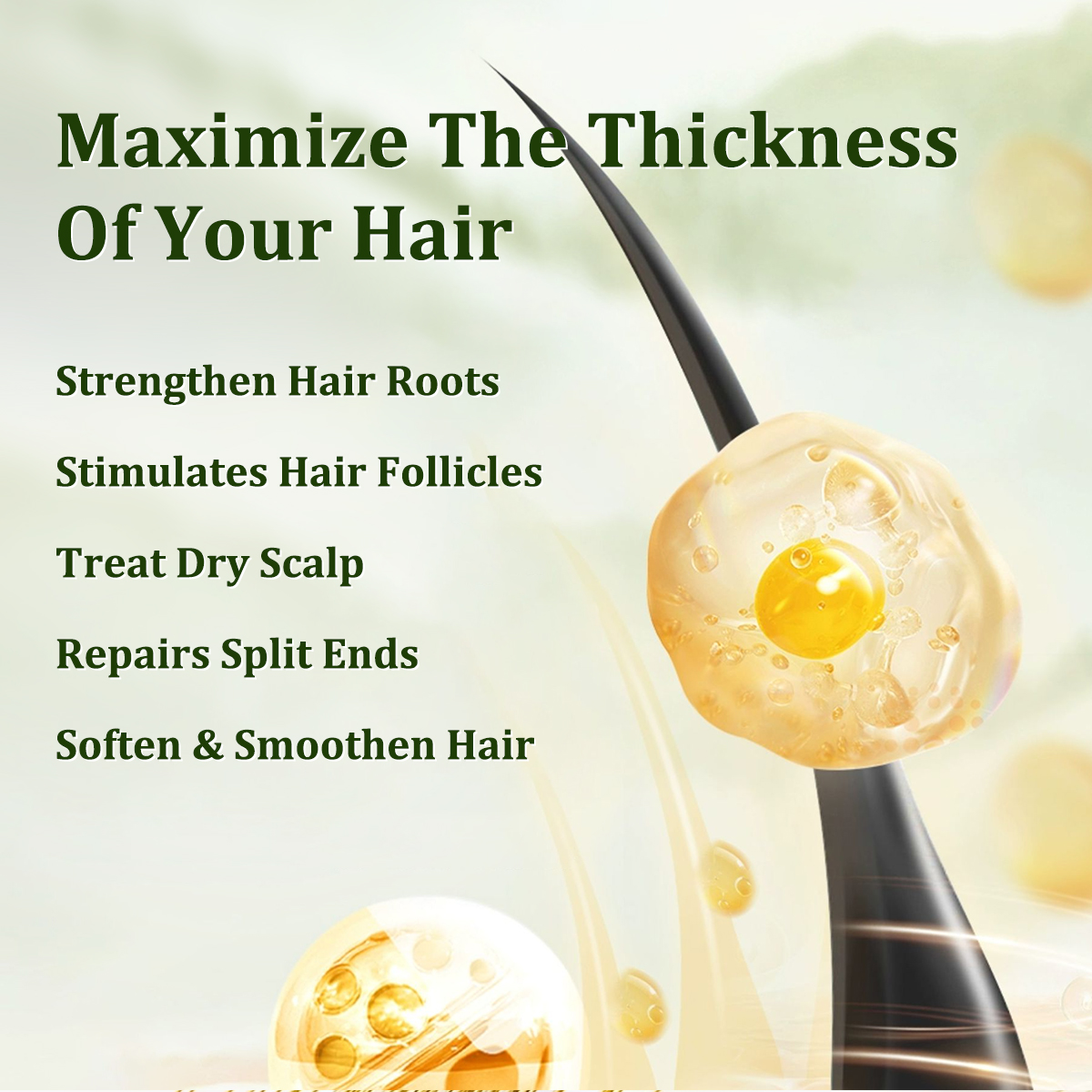 Gypsophila Batana Oil with Rosemary for Hair Growth - Nourish & Detox Scalp, Reduce Hair Loss, Strengthen & Promote Healthy Hair for Men & Women Organic Batana Oil(30mL)